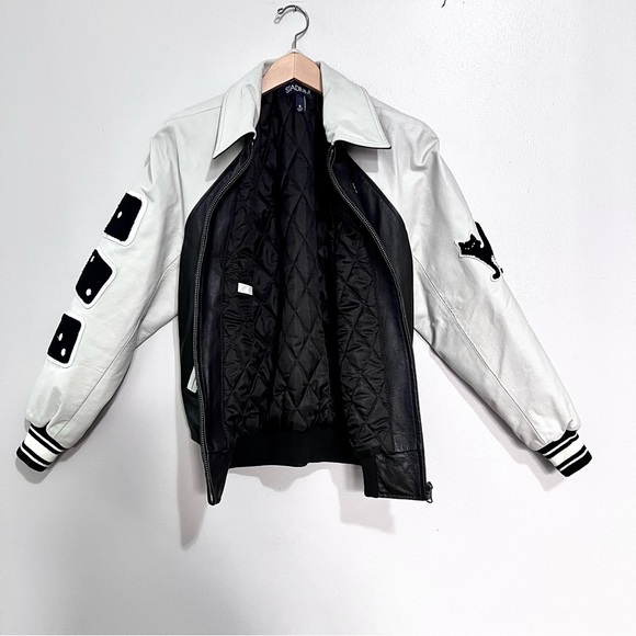 STADIUM by Stadium Good Number #8 Lucky 100% Leather Jacket MSRP$525 - Picture 11 of 16